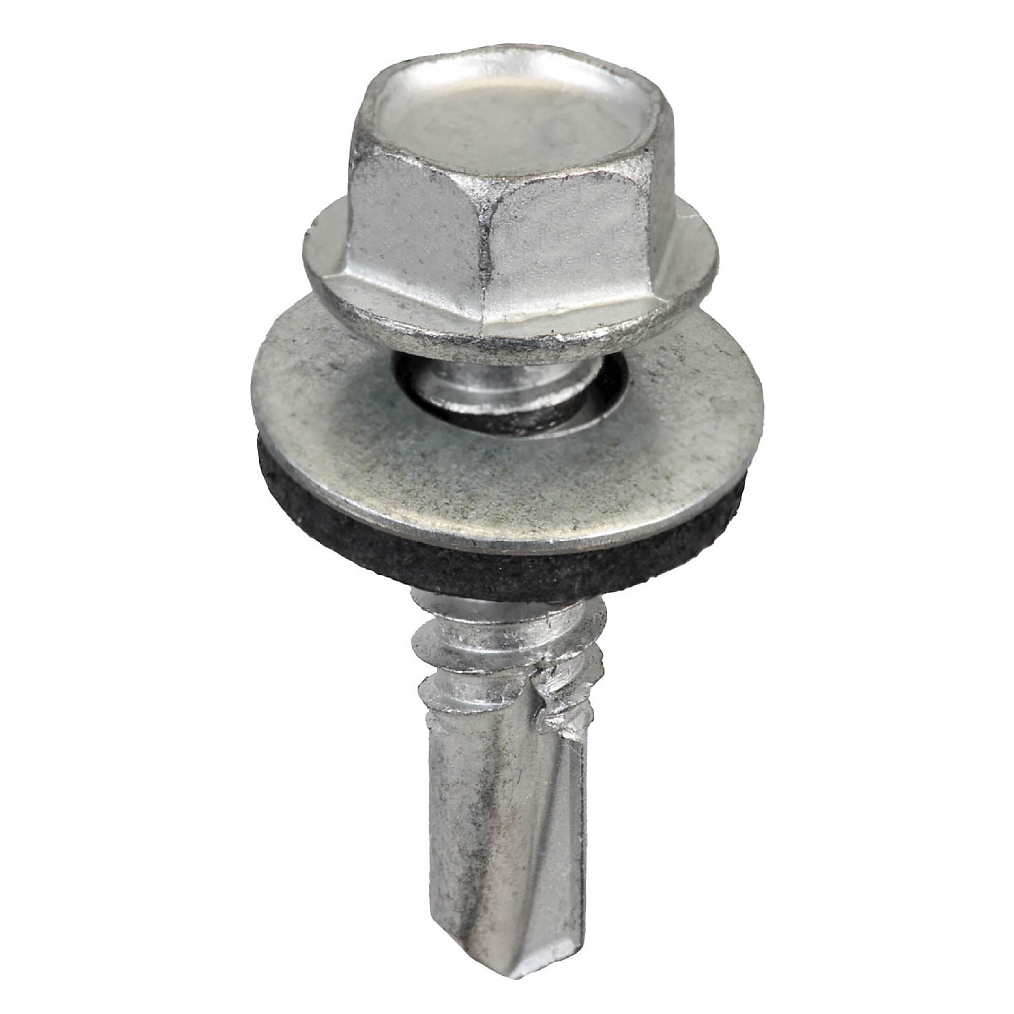 Acorn Hardware Galvanized Hex Metal to Metal Screws — #14 x 1in., Hardened Steel, Bag of 250, Model# SW-MM141G250